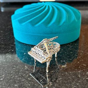 Sterling Silver Grand Piano Made in Italy, Arpa 800